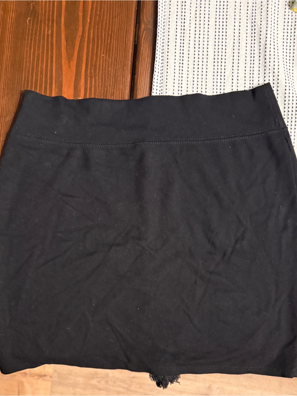 Black Knit Pencil Skirt